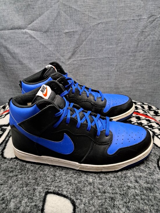 Size 12 Nike Dunk CMFT Royal Blue & Black Sneaker 2014 Release 705434-400 Men